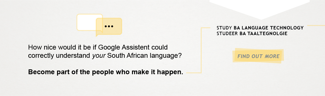 BA Language Technology | humanities.nwu.ac.za